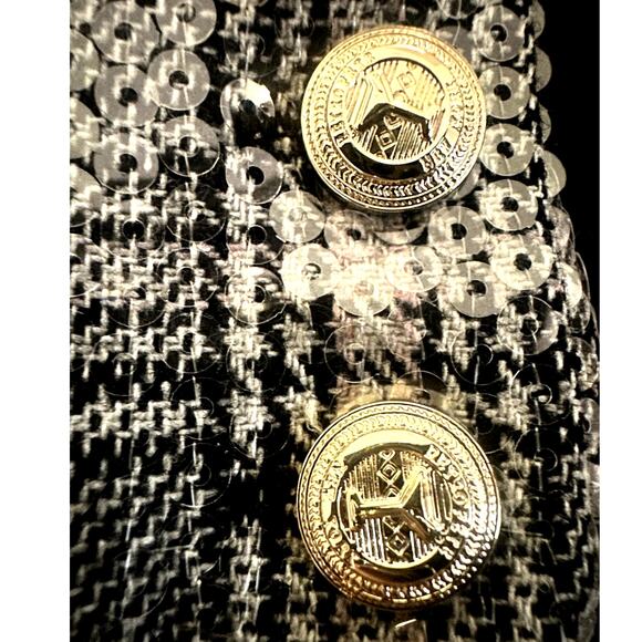 Retrofete - Haddy Sequin Vest - Grey Plaid (XS) - Picture 9 of 9